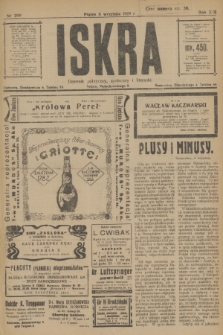 Iskra : dziennik polityczny, społeczny i literacki. R.13, nr 200 (8 września 1922)