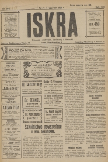Iskra : dziennik polityczny, społeczny i literacki. R.13, nr 203 (13 września 1922)