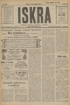 Iskra : dziennik polityczny, społeczny i literacki. R.13, nr 205 (15 września 1922)