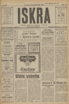 Iskra : dziennik polityczny, społeczny i literacki. R.13, nr 234 (19 października 1922)