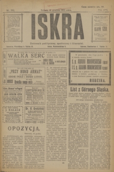 Iskra : dziennik polityczny, społeczny i literacki. R.13, nr 282 (16 grudnia 1922)