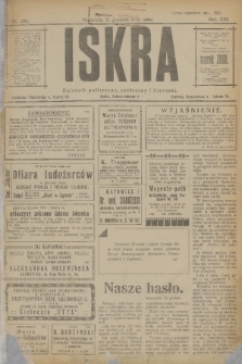 Iskra : dziennik polityczny, społeczny i literacki. R.13, nr 292 (31 grudnia 1922)