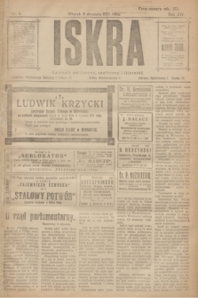 Iskra : dziennik polityczny, społeczny i literacki. R.14, nr 5 (9 stycznia 1923)