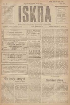 Iskra : dziennik polityczny, społeczny i literacki. R.14, nr 8 (12 stycznia 1923)