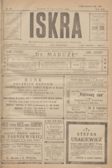 Iskra : dziennik polityczny, społeczny i literacki. R.14, nr 16 (21 stycznia 1923)