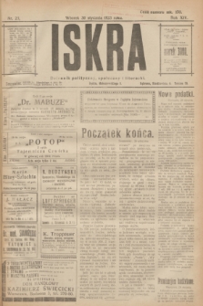 Iskra : dziennik polityczny, społeczny i literacki. R.14, nr 23 (30 stycznia 1923)
