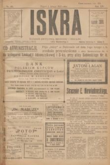 Iskra : dziennik polityczny, społeczny i literacki. R.14, nr 26 (2 lutego 1923)