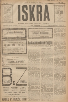 Iskra : dziennik polityczny, społeczny i literacki. R.14, nr 35 (14 lutego 1923)
