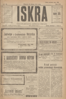 Iskra : dziennik polityczny, społeczny i literacki. R.14, nr 40 (20 lutego 1923)