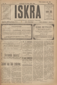 Iskra : dziennik polityczny, społeczny i literacki. R.14, nr 42 (22 lutego 1923)