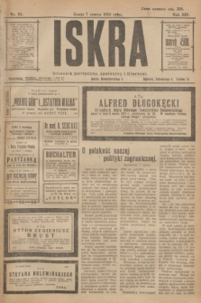 Iskra : dziennik polityczny, społeczny i literacki. R.14, nr 53 (7 marca 1923)