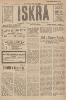 Iskra : dziennik polityczny, społeczny i literacki. R.14, nr 59 (14 marca 1923)