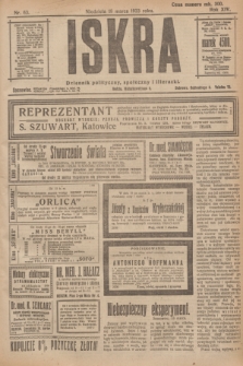 Iskra : dziennik polityczny, społeczny i literacki. R.14, nr 63 (18 marca 1923)