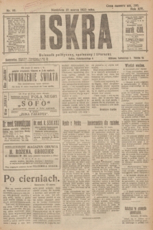 Iskra : dziennik polityczny, społeczny i literacki. R.14, nr 69 (25 marca 1923)