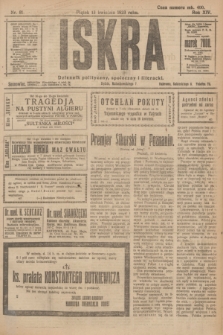 Iskra : dziennik polityczny, społeczny i literacki. R.14, nr 81 (13 kwietnia 1923)