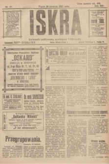 Iskra : dziennik polityczny, społeczny i literacki. R.14, nr 87 (20 kwietnia 1923)