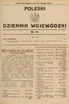 Poleski Dziennik Wojewódzki. 1933, nr 11