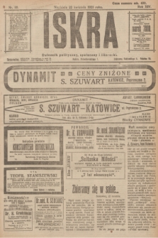 Iskra : dziennik polityczny, społeczny i literacki. R.14, nr 89 (22 kwietnia 1923) + wkładka