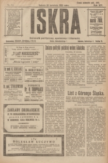 Iskra : dziennik polityczny, społeczny i literacki. R.14, nr 94 (28 kwietnia 1923)
