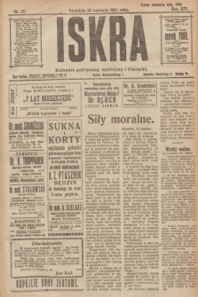 Iskra : dziennik polityczny, społeczny i literacki. R.14, nr 95 (29 kwietnia 1923)