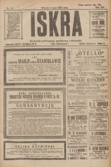 Iskra : dziennik polityczny, społeczny i literacki. R.14, nr 101 (8 maja 1923)