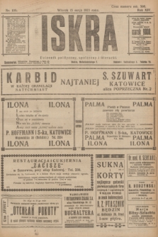 Iskra : dziennik polityczny, społeczny i literacki. R.14, nr 105 (15 maja 1923)