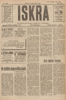 Iskra : dziennik polityczny, społeczny i literacki. R.14, nr 108 (18 maja 1923)