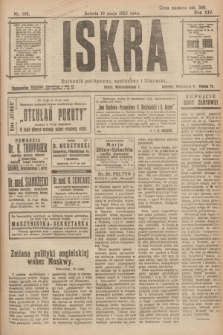 Iskra : dziennik polityczny, społeczny i literacki. R.14, nr 109 (19 maja 1923)
