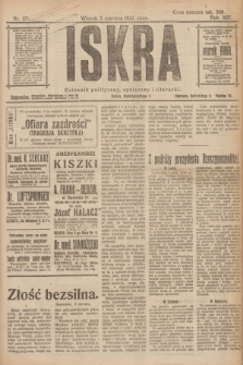 Iskra : dziennik polityczny, społeczny i literacki. R.14, nr 121 (5 czerwca 1923)