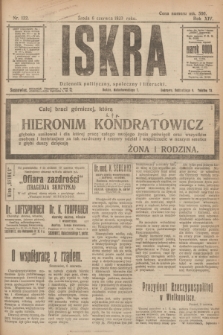 Iskra : dziennik polityczny, społeczny i literacki. R.14, nr 122 (6 czerwca 1923)