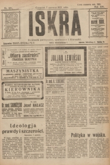 Iskra : dziennik polityczny, społeczny i literacki. R.14, nr 123 (7 czerwca 1923)