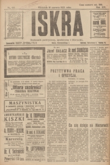 Iskra : dziennik polityczny, społeczny i literacki. R.14, nr 126 (10 czerwca 1923)