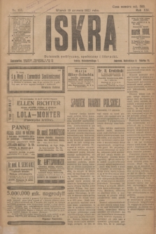 Iskra : dziennik polityczny, społeczny i literacki. R.14, nr 133 (19 czerwca 1923)