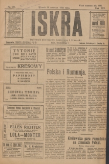 Iskra : dziennik polityczny, społeczny i literacki. R.14, nr 139 (26 czerwca 1923)