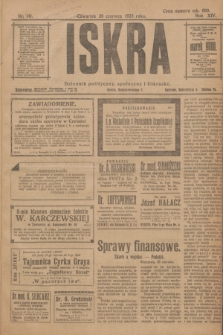 Iskra : dziennik polityczny, społeczny i literacki. R.14, nr 141 (28 czerwca 1923)