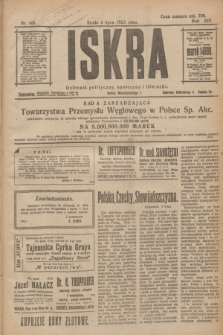 Iskra : dziennik polityczny, społeczny i literacki. R.14, nr 145 (4 lipca 1923)