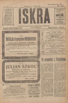 Iskra : dziennik polityczny, społeczny i literacki. R.14, nr 148 (7 lipca 1923)