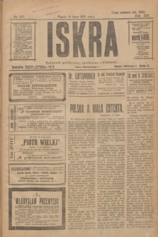 Iskra : dziennik polityczny, społeczny i literacki. R.14, nr 153 (13 lipca 1923)