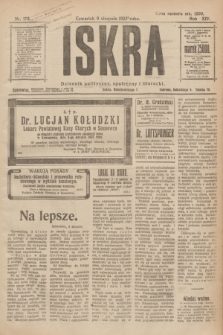 Iskra : dziennik polityczny, społeczny i literacki. R.14, nr 176 (9 sierpnia 1923)