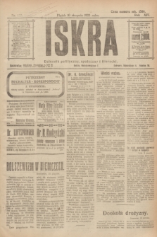 Iskra : dziennik polityczny, społeczny i literacki. R.14, nr 177 (10 sierpnia 1923)