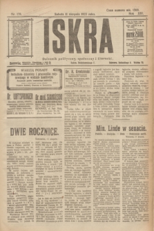 Iskra : dziennik polityczny, społeczny i literacki. R.14, nr 178 (11 sierpnia 1923)