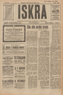Iskra : dziennik polityczny, społeczny i literacki. R.14, nr 184 (19 sierpnia 1923)