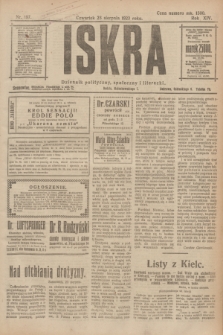 Iskra : dziennik polityczny, społeczny i literacki. R.14, nr 187 (23 sierpnia 1923)