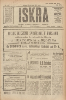 Iskra : dziennik polityczny, społeczny i literacki. R.14, nr 189 (25 sierpnia 1923)