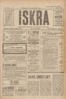 Iskra : dziennik polityczny, społeczny i literacki. R.14, nr 196 (2 wrzesnia 1923)