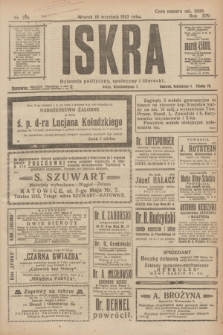 Iskra : dziennik polityczny, społeczny i literacki. R.14, nr 208 (18 września 1923)