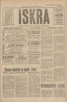 Iskra : dziennik polityczny, społeczny i literacki. R.14, nr 212 (22 września 1923)