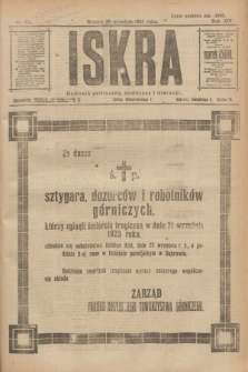 Iskra : dziennik polityczny, społeczny i literacki. R.14, nr 214 (25 września 1923)