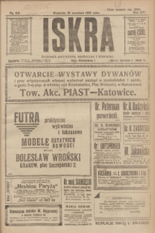 Iskra : dziennik polityczny, społeczny i literacki. R.14, nr 219 (30 września 1923)