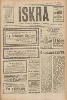 Iskra : dziennik polityczny, społeczny i literacki. R.14, nr 230 (13 października 1923)